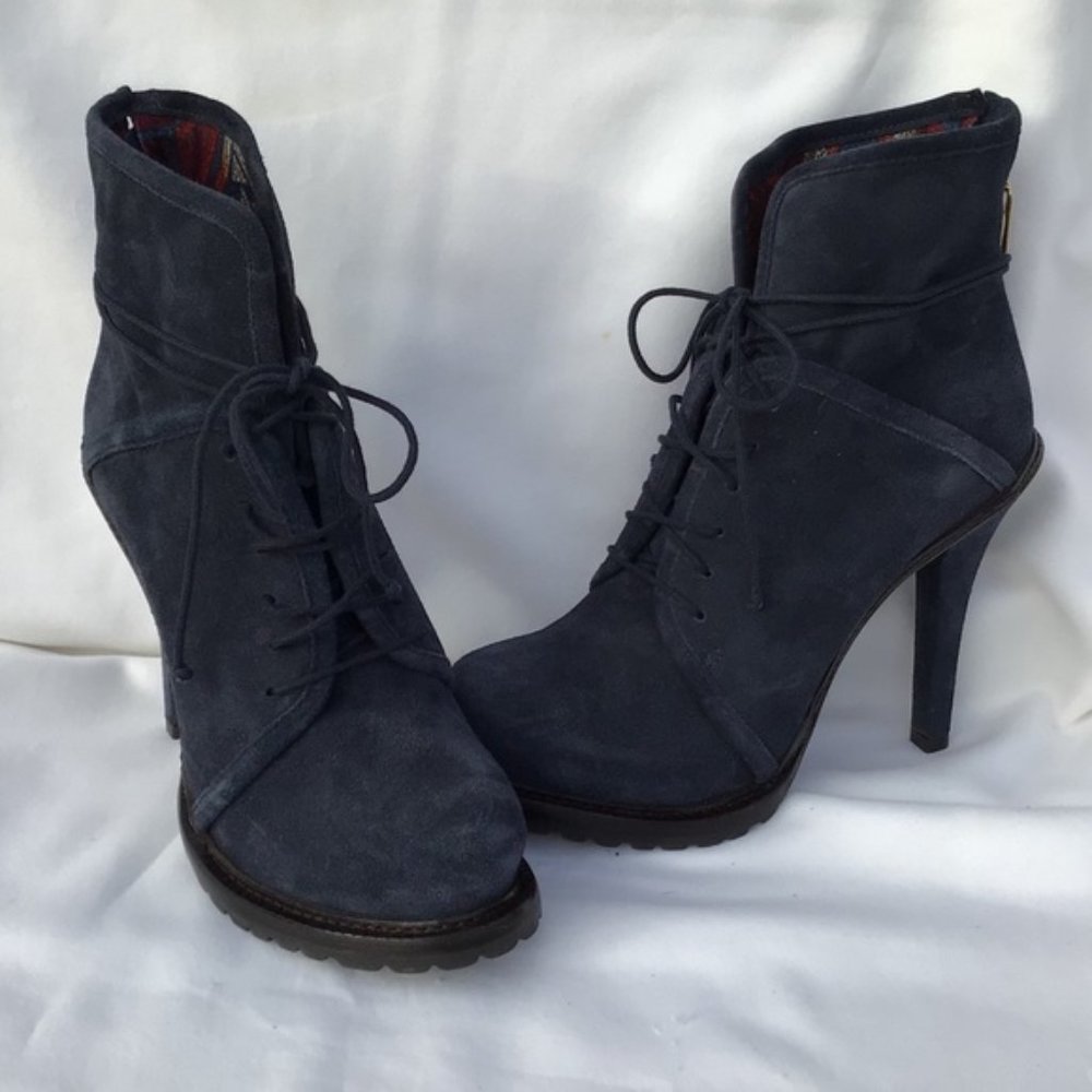 Elizabeth and James Navy Ankle Boots